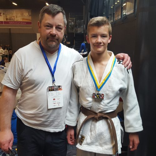 Feðgarnir Heiðar Jónsson og Alexander Heiðarsson